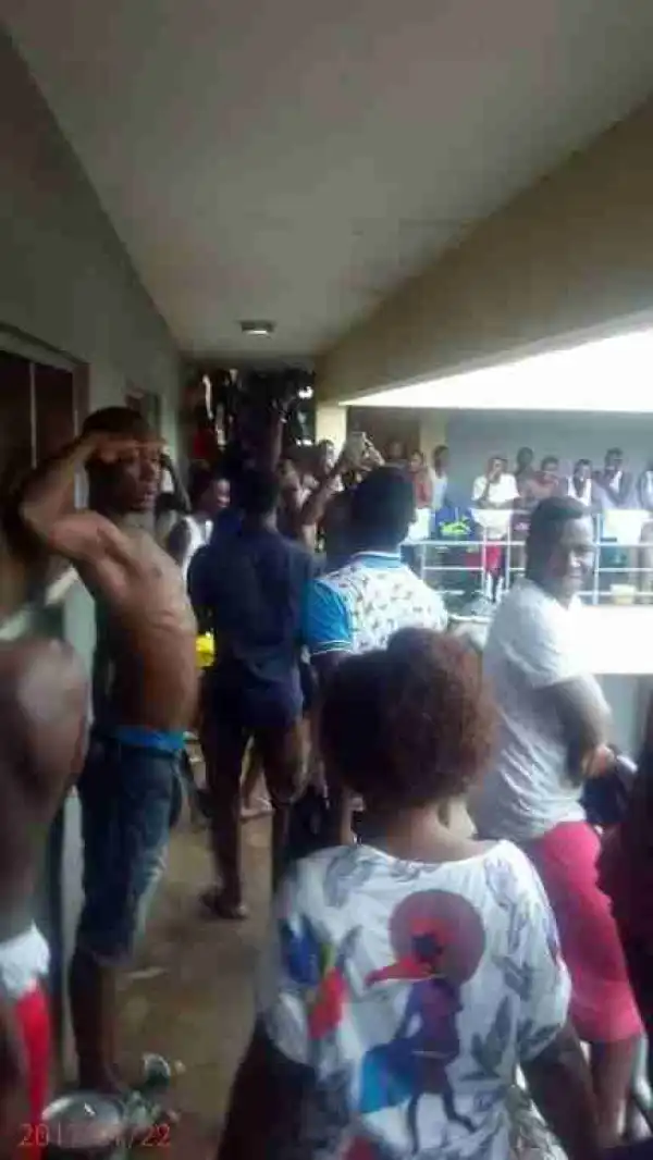 Freaking Hilarious, This Lady Came To Visit A Guy At His School Hostel And This Happened [photos]